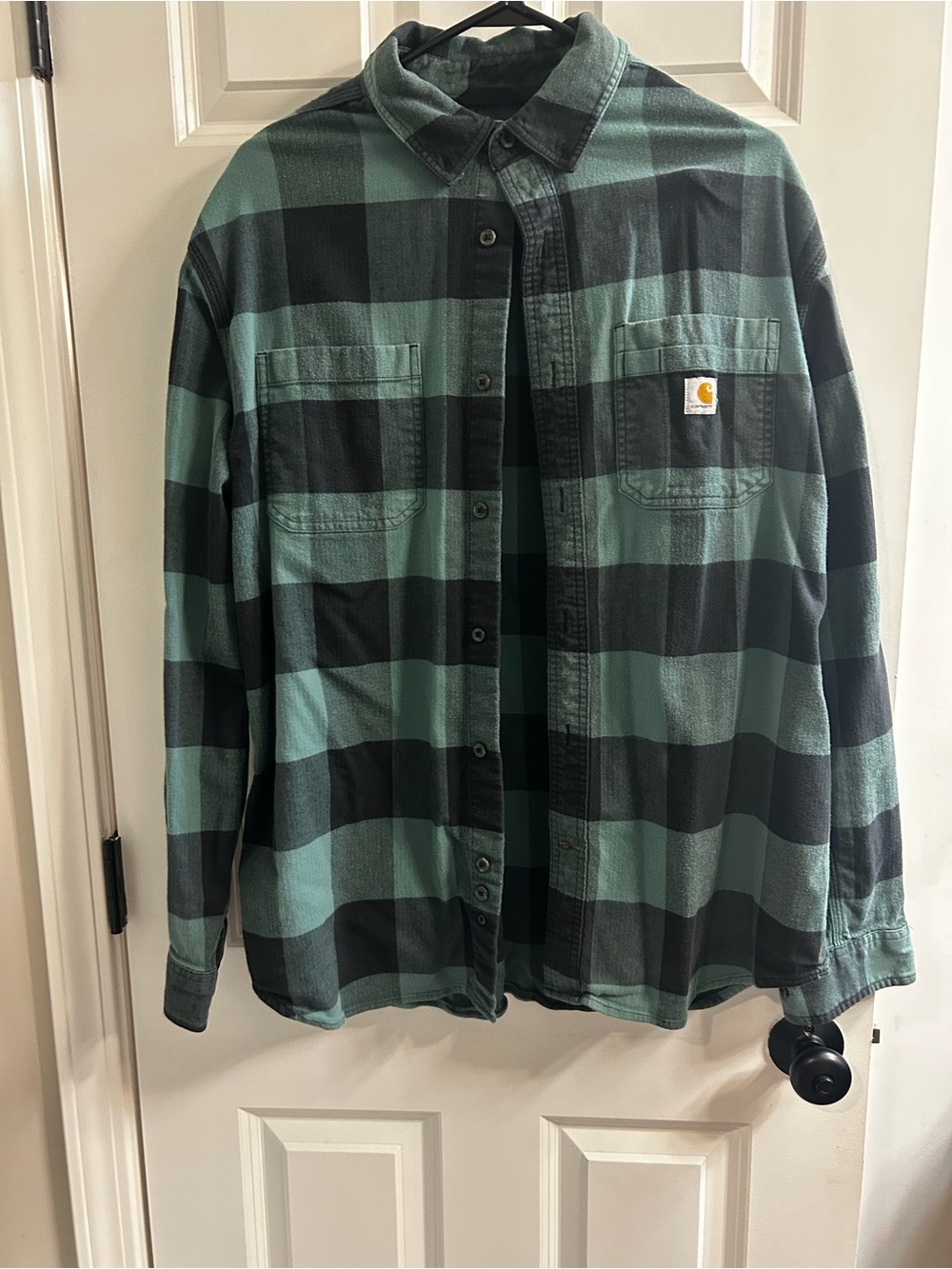 Carhartt Green & Black Buffalo Plaid Shirt Jacket